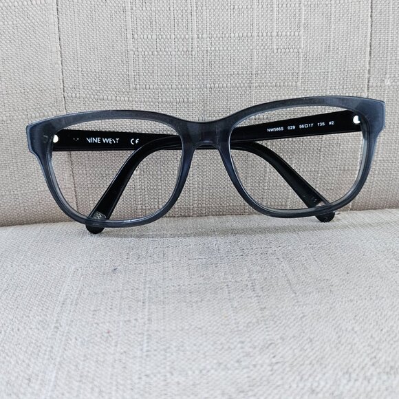 Nine West Eyeglasses Frames NW586S 029 Grey Square Full Rim 56[]17-135 - Picture 7 of 16